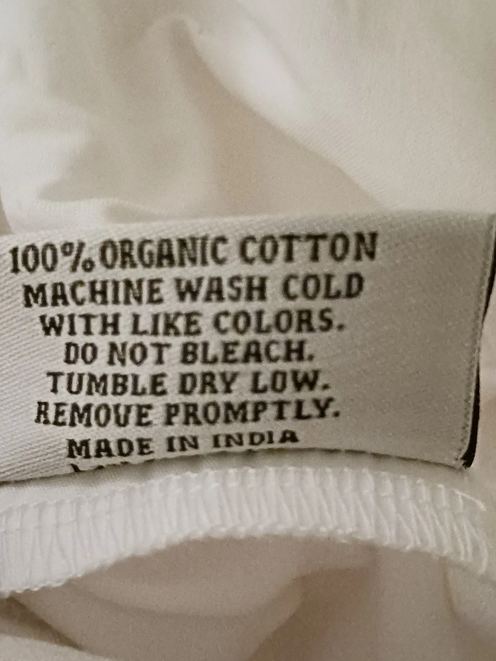 Quince White Organic Cotton Percale Duvet Cover EUC